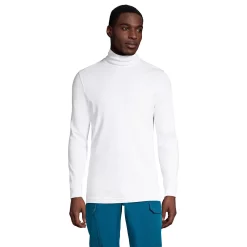 Big & Tall Lands' End Super Soft Supima Turtleneck -Outdoor Clothing Sales 4555556 White