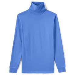 Big & Tall Lands' End Super-T Turtleneck -Outdoor Clothing Sales 4555566 Chicory Blue