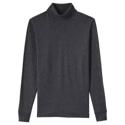 Big & Tall Lands' End Super-T Turtleneck -Outdoor Clothing Sales 4555566 Dark Charcoal Heather