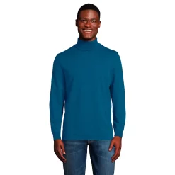Big & Tall Lands' End Super-T Turtleneck -Outdoor Clothing Sales 4555566 Evening Blue