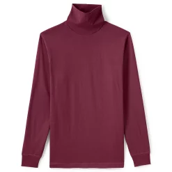 Big & Tall Lands' End Super-T Turtleneck -Outdoor Clothing Sales 4555566 Rich Burgundy