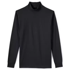 Big & Tall Lands' End Super Mock Turtleneck -Outdoor Clothing Sales 4555571 Black