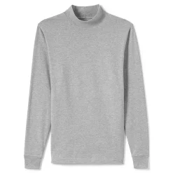 Big & Tall Lands' End Super Mock Turtleneck -Outdoor Clothing Sales 4555571 Gray Heather
