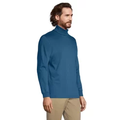 Men's Lands' End Super Soft Supima Turtleneck -Outdoor Clothing Sales 4555798 ALT2