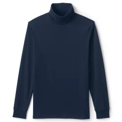 Men's Lands' End Super Soft Supima Turtleneck -Outdoor Clothing Sales 4555798 Radiant Navy