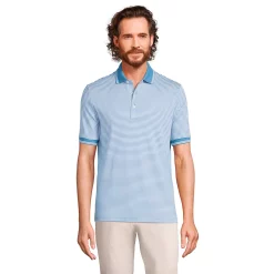 Big & Tall Lands' End Super Soft Supima Polo -Outdoor Clothing Sales 4560901 Blue White Stripe