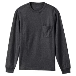 Big & Tall Lands' End Super Pocket Tee -Outdoor Clothing Sales 4561319 Dark Charcoal Heather