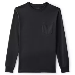 Men's Lands' End Super-T Henley 14 Men's Lands' End Super-T Henley -Outdoor Clothing Sales 4561322 Black