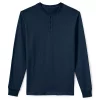 Men's Lands' End Super-T Henley -Outdoor Clothing Sales 4561322 Radiant Navy