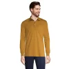 Men's Lands' End Classic-Fit Super Soft Supima Pocket Polo -Outdoor Clothing Sales 4561437 Golden Brown