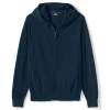 Men's Lands' End Cashmere Full-Zip Sweater Hoodie -Outdoor Clothing Sales 4562866 Radiant Navy