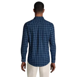 Men's Lands' End Traditional-Fit No-Iron Twill Button-Down Shirt 16 Men's Lands' End Traditional-Fit No-Iron Twill Button-Down Shirt -Outdoor Clothing Sales 4563306 ALT