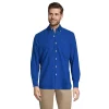 Men's Lands' End Button-Down Sail Rigger Oxford Button-Down Shirt -Outdoor Clothing Sales 4563318 Cobalt Navy Check