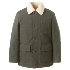Men's Lands' End Sherpa Lined Barn Coat -Outdoor Clothing Sales 4614977 Forest Moss