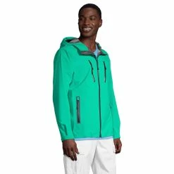 Big & Tall Lands' End Ultimate Waterproof Rain Jacket -Outdoor Clothing Sales 4614979 ALT2