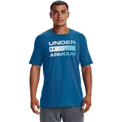 Men's Under Armour Team Issue Logo Tee -Outdoor Clothing Sales 4659308 Cruise Blue