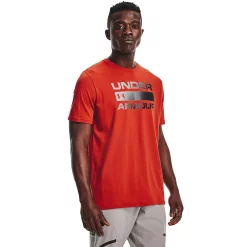 Men's Under Armour Team Issue Logo Tee -Outdoor Clothing Sales 4659308 Radiant Red