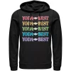 Men's Star Wars Pride Yoda Best Rainbow Text Stack Hoodie -Outdoor Clothing Sales 4780305 Black