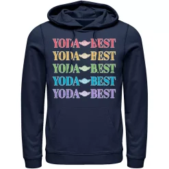 Men's Star Wars Pride Yoda Best Rainbow Text Stack Hoodie 5 Men's Star Wars Pride Yoda Best Rainbow Text Stack Hoodie -Outdoor Clothing Sales 4780305 Navy