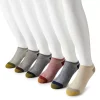 Men's GOLDTOE® 6-pack Outdoor Trail No-Show Socks -Outdoor Clothing Sales 4791275 Khaki Navy Marl