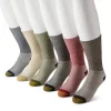 Men's GOLDTOE® 6-pack Outdoor Trail Crew Socks -Outdoor Clothing Sales 4791278 Khaki Navy Marl