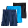 Big & Tall Tek Gear® 3-Pack Dry Tek Shorts -Outdoor Clothing Sales 4808590 Black White Blue
