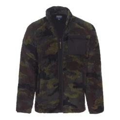 Men's Smith's Workwear Camo Butter-Sherpa Mesh-Lined Zip Jacket