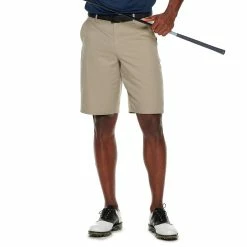 Men's Tek Gear® Solid Flat-Front Performance Golf Shorts -Outdoor Clothing Sales 4826633 Aluminum