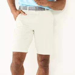 Men's Tek Gear® Solid Flat-Front Performance Golf Shorts -Outdoor Clothing Sales 4826633 Silver Birch