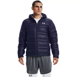 Men's Under Armour Down Hooded Jacket -Outdoor Clothing Sales 4886686 Midnight Navy