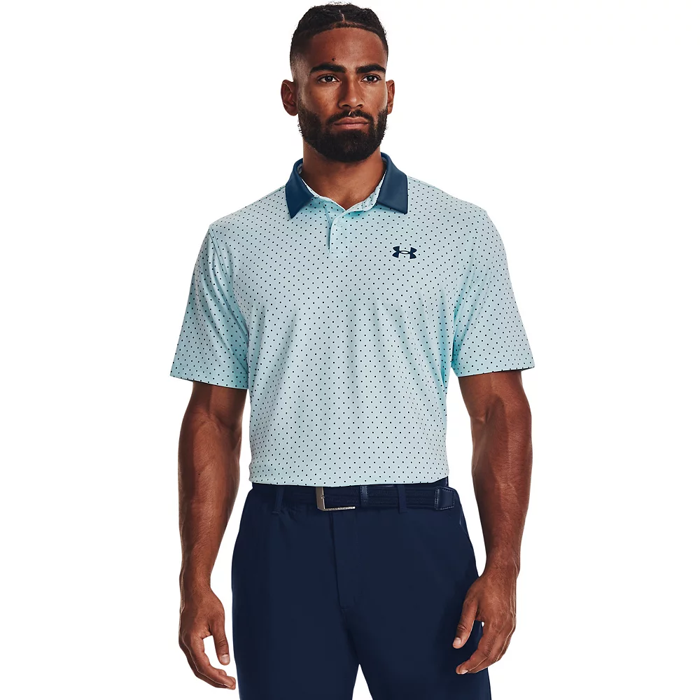 Men's Under Armour Patterned Performance Golf Polo 5 Men's Under Armour Patterned Performance Golf Polo - Image 3