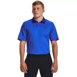 Men's Under Armour Patterned Performance Golf Polo 12 Men's Under Armour Patterned Performance Golf Polo -Outdoor Clothing Sales 4896145 Versa Blue