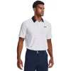 Men's Under Armour Patterned Performance Golf Polo -Outdoor Clothing Sales 4896145 White