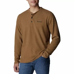 Men's Columbia Pine Peak Waffle Henley -Outdoor Clothing Sales 4898094 Delta
