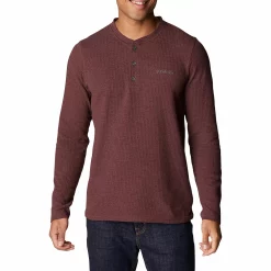Men's Columbia Pine Peak Waffle Henley -Outdoor Clothing Sales 4898094 Elderberry