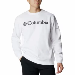 Men's Columbia Trek Fleece Crew -Outdoor Clothing Sales 4898503 White