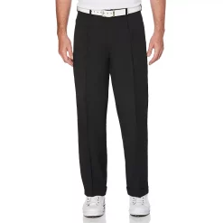 Men's Grand Slam Classic-Fit DriFlow Double-Pleated Expandable Waistband Performance Golf Pants -Outdoor Clothing Sales 4913208 Caviar