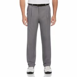 Men's Grand Slam Classic-Fit DriFlow Double-Pleated Expandable Waistband Performance Golf Pants -Outdoor Clothing Sales 4913208 Quiet Shade