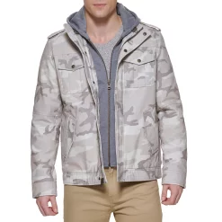 Men's Levi's® Washed Cotton Sherpa-Lined Hooded Trucker Jacket -Outdoor Clothing Sales 4913808 ALT2