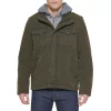 Men's Levi's® Washed Cotton Sherpa-Lined Hooded Trucker Jacket 1 Men's Levi's® Washed Cotton Sherpa-Lined Hooded Trucker Jacket -Outdoor Clothing Sales 4913808 Olive