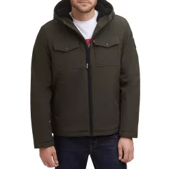Men's Levi's® Softshell Sherpa-Lined Hooded Performance Jacket 18 Men's Levi's® Softshell Sherpa-Lined Hooded Performance Jacket -Outdoor Clothing Sales 4914295 Olive