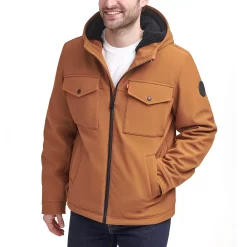 Men's Levi's® Softshell Sherpa-Lined Hooded Performance Jacket 20 Men's Levi's® Softshell Sherpa-Lined Hooded Performance Jacket -Outdoor Clothing Sales 4914295 Worker Brown