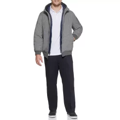 Big & Tall Dockers® Hooded Softshell Bomber Jacket with Puffer Bib -Outdoor Clothing Sales 4925373 ALT4