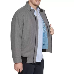 Big & Tall Dockers® Wool-Blend Stand-Collar Bomber Jacket -Outdoor Clothing Sales 4925861 ALT2