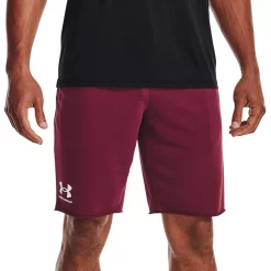 Men's Under Armour Rival French-Terry Shorts -Outdoor Clothing Sales 4931846 League Red
