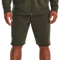 Men's Under Armour Rival French-Terry Shorts -Outdoor Clothing Sales 4931846 Marine Od Green