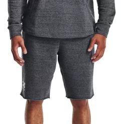 Men's Under Armour Rival French-Terry Shorts -Outdoor Clothing Sales 4931846 Pitch Gray Heather