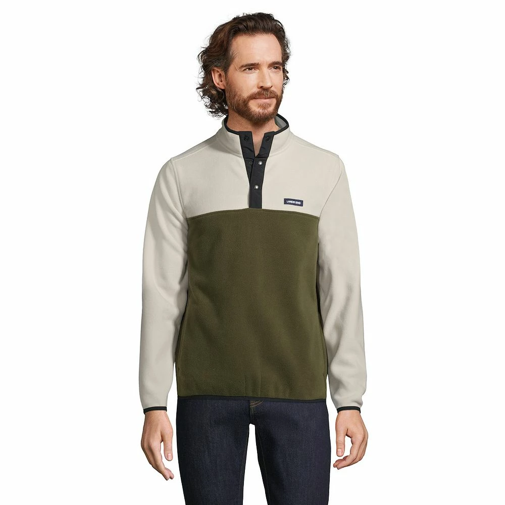 Men's Lands' End Snap-Neck Fleece Pullover 13 Men's Lands' End Snap-Neck Fleece Pullover - Image 11