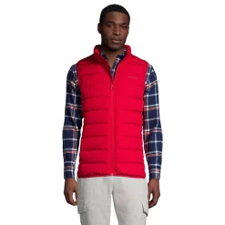 Men's Lands' End 600 Down Vest -Outdoor Clothing Sales 4941436 Rich Red