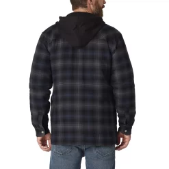 Men's Dickies Fleece Hooded Flannel Shirt Jacket with Hydroshield -Outdoor Clothing Sales 4941775 ALT